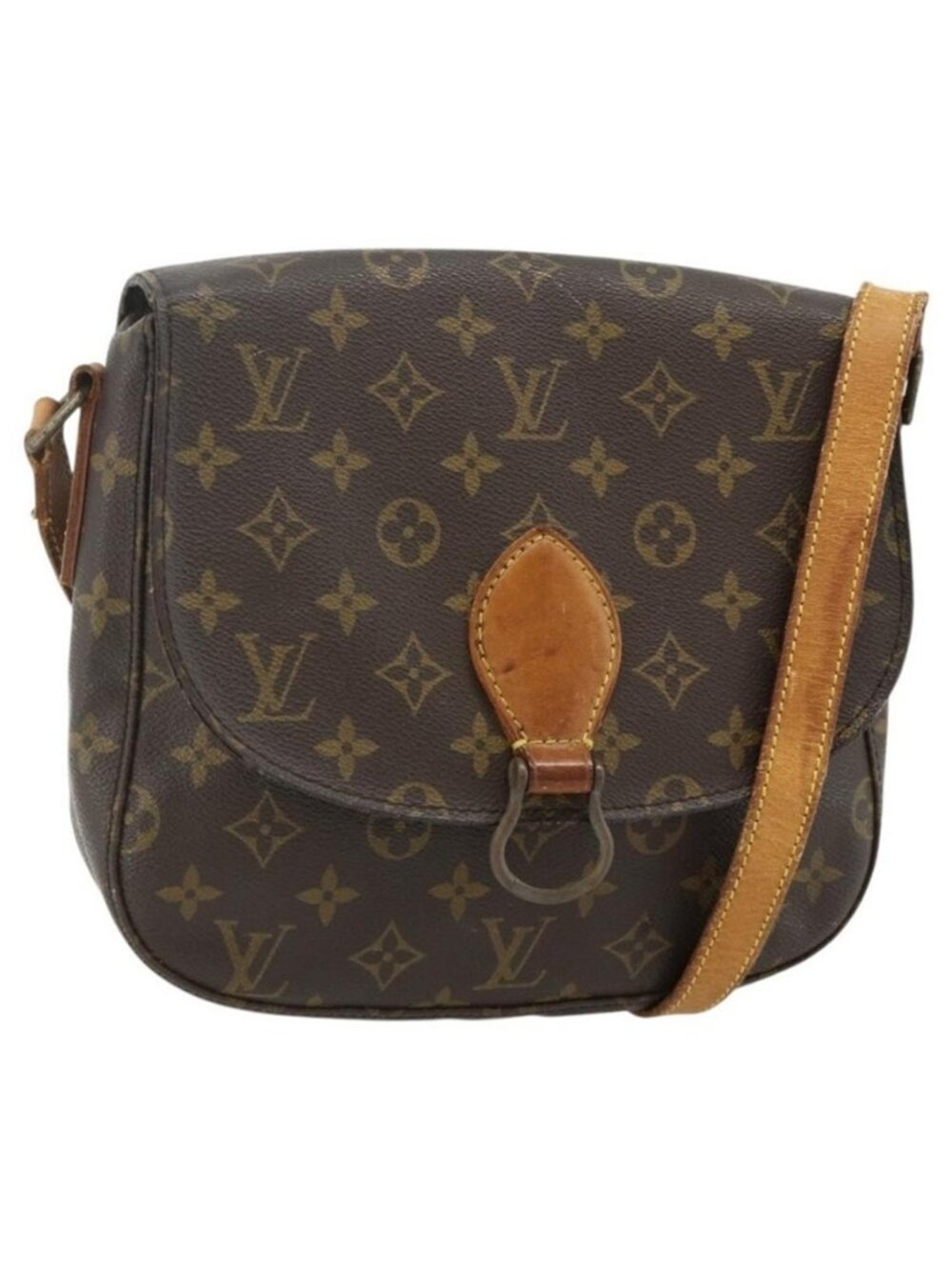 Authentic LOUIS VUITTON Monogram Saint Cloud GM Shoulder Bag M51242 LV